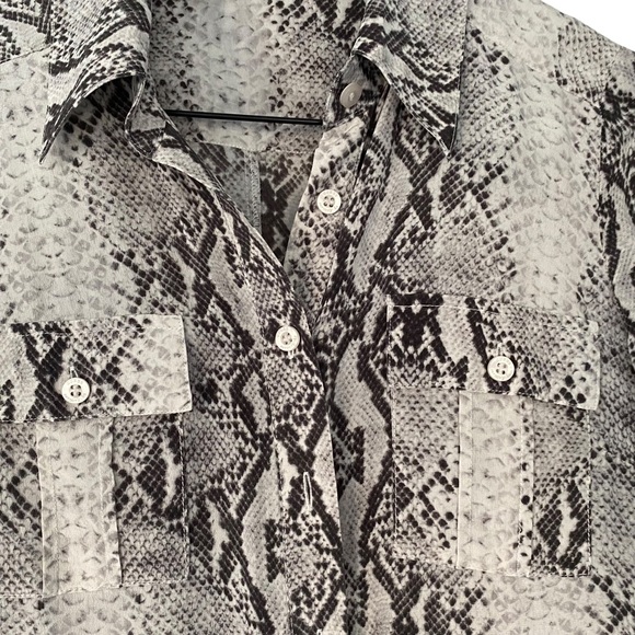 Guess by Marciano Snake Print Blouse - Size S - Picture 5 of 6